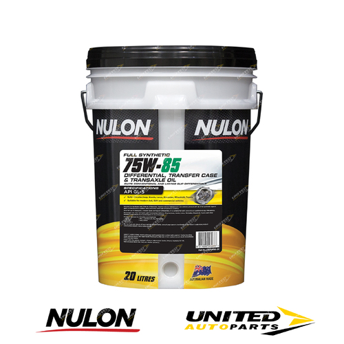 Nulon EZY-SQUEEZE Full SYN 75W85 Diff Transfer Case Transaxle Oil (20L)
