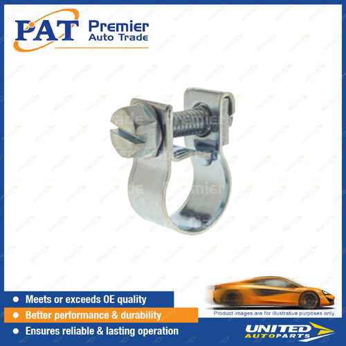 PAT ICON Series Nut & Bolt Hose Clamps - Zinc Plated 13-15mm Package of 2