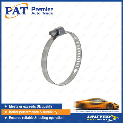 PAT ICON Series Hose Clamps - Perforated Full Stainless 59-83mm Package of 10