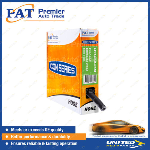 PAT ICON Series 5mm Inner Diameter Low Pressure Fuel & Emission Hose 30 Meters