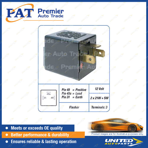 PAT Relay - 12 Volt 25 Amp 4 Terminals Normally Open Relay Package of 1