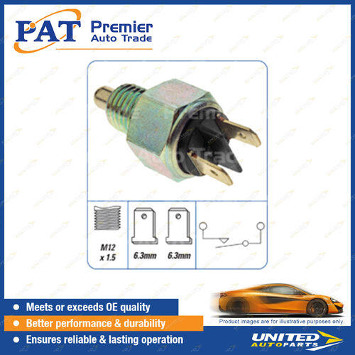 PAT Reverse Light Switch - M12 x 1.5 6.3mm Blade Normally Open Package of 1