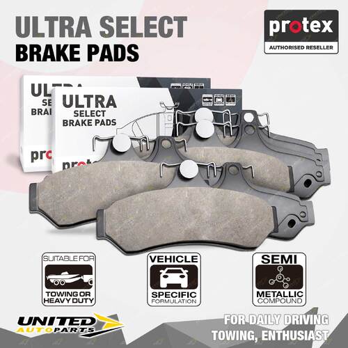 Ultra Select Disc Brake Pads for Jeep Grand Cherokee WJ Larado ATE Black Caliper