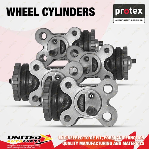 4x Front Protex Wheel Cylinders for Hino Ranger Pro 7 GD1 GD3 FF17 6.4 7.4 8.0