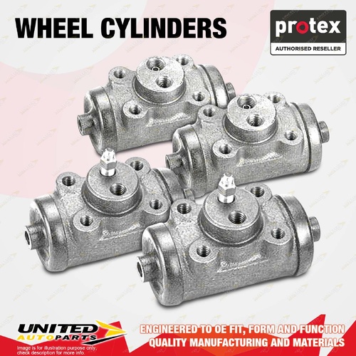 4x Rear Protex Wheel Cylinders for Isuzu SBR SBR422 5.4L 6BB1 1979-1981