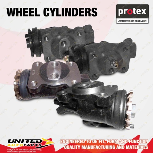 4x Front Protex Wheel Cylinders for Isuzu ELF NKR150 NKR200 3.0 3.1 4.3 Flat Low