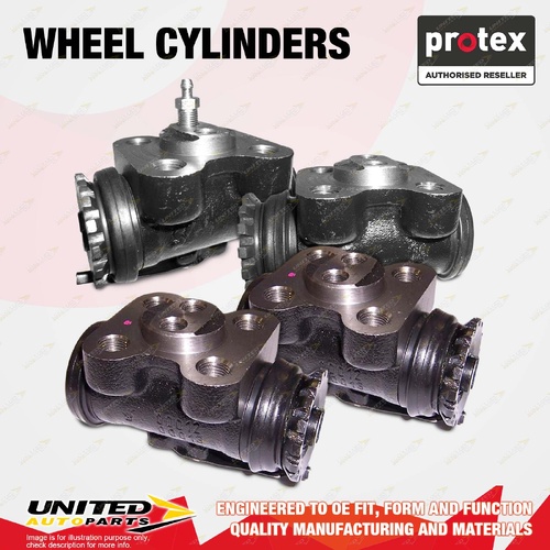4x Rear Protex Wheel Cylinders for Isuzu NPR250 NPR300 NPR350 NPR400 4.3L 4.8L