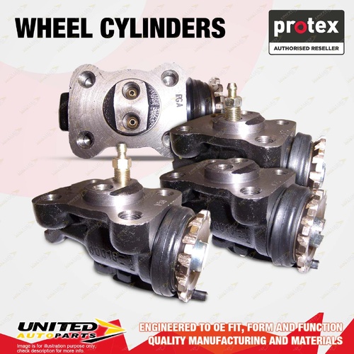 4x Front Protex Wheel Cylinders for Isuzu ELF NKR150 NKR200 NPR200 NPR250 NPR300