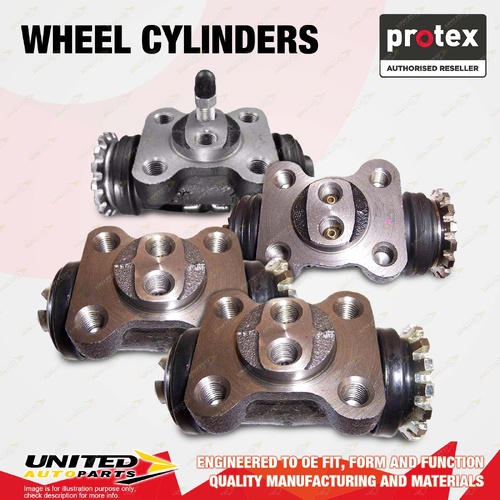 4x Rear Protex Wheel Cylinders for Isuzu NKR200 NPR 200 250 300 3.0 3.6 4.3 4.8