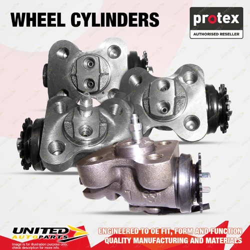 4x Front Protex Wheel Cylinders for Isuzu ELF NPR 250 300 350 400 4.3L 4.6L 4.8L