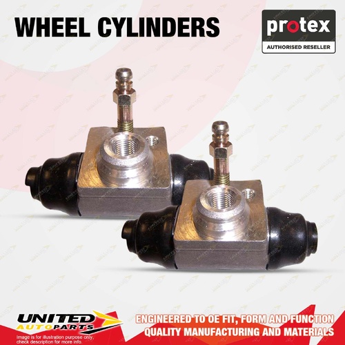 2x Rear Protex Wheel Cylinders for Volkswagen Polo 6R 1.4L CGGB 2012-2014