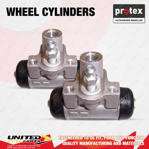 2x Rear Protex Wheel Cylinders for Honda Jazz GD GD1 1.3 L13A1 2002-2008 17.46mm