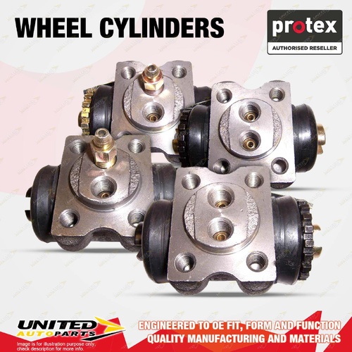 4x Rear Protex Wheel Cylinders for Toyota Dyna 150 LY60 LY61 2.4L 2.8L 1985-1995