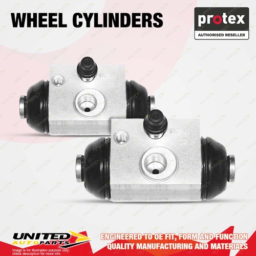 2x Rear Protex Wheel Cylinders for Citroen C2 C3 1.4L 1.6L TU3J TU5J 2002-2010