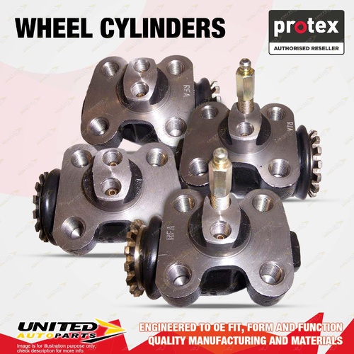 4x Front Protex Wheel Cylinders for Isuzu NQR450 NQR70 4.8L 4HE1-XS 1998-2005