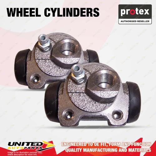 2x Rear Protex Wheel Cylinders for Chrysler Neon JB 2.0L 99-02 Ball Flare No Pip
