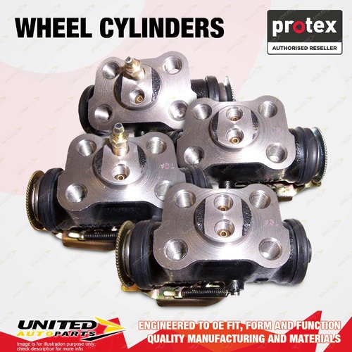 4x Rear Protex Wheel Cylinders for Mitsubishi Canter FG Rosa BE 3.0L 4.9L