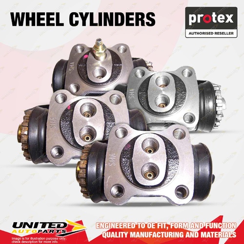 4x Rear Protex Wheel Cylinders for Toyota Dyna 200 BU100 BU101 3.4 3.7 1995-2003