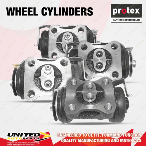 4x Rear Protex Wheel Cylinders for Toyota Dyna BU84R BU84 3.0L 1988-1995