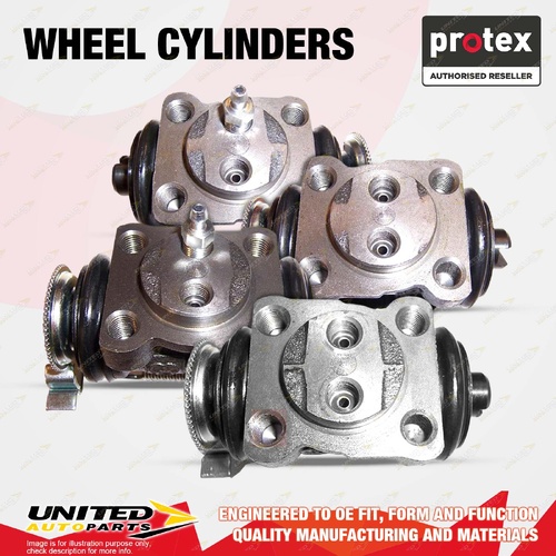 4x Rear Protex Wheel Cylinders for Nissan Civilian W40 W41 3.3L 4.2L 1982-2004