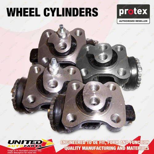 4x Front Protex Wheel Cylinders for Hino Dutro XZU410 XZU411 XZU420 XZU430