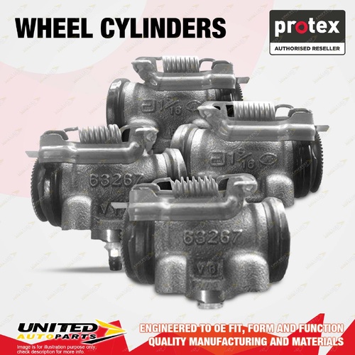 4x Rear Protex Wheel Cylinders for Isuzu NPS45-155 NPS NPS75 5.2L 2015-On