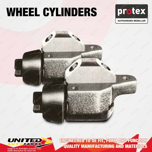 2x Front Protex Wheel Cylinders for Bedford CF 280 350 2.3L 2300 23.81mm Drum