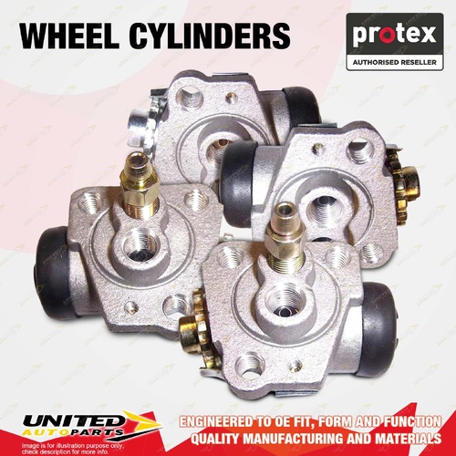 4x Front Protex Wheel Cylinders for Toyota Corolla KE10 KE11 KE15 KE16 1.1L 1.2L