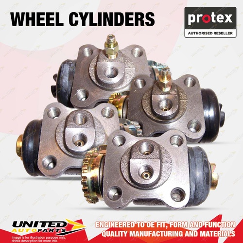4x Front Protex Wheel Cylinders for Toyota Coaster RU19 Dyna RU10 RU12 2.0L