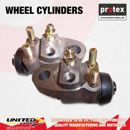 2x Front Protex Wheel Cylinders for Nissan Patrol G60 4.0L P I6 12V 02/1977-1980