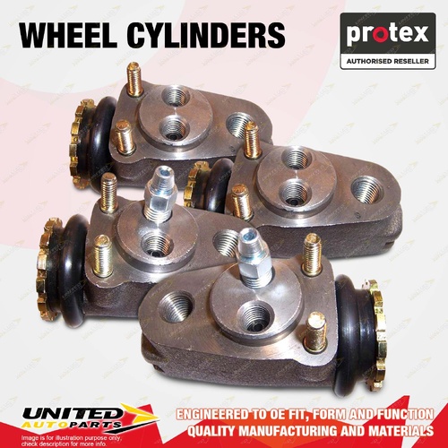 4x Front Protex Wheel Cylinders for Ford Courier PA 1.8L VC 11/1978-02/1982