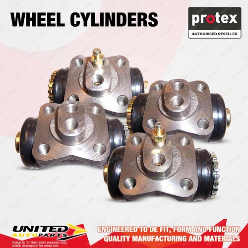 4x Rear Protex Wheel Cylinders for Toyota Dyna 200 BU20 RU20 2.0L 3.0L 1977-1984