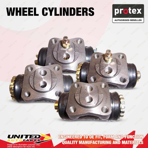 4x Rear Protex Wheel Cylinders for Toyota Dyna 200 BU20 BU32 BU36 RU20 RY31