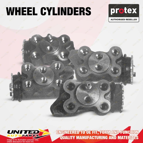 4x Rear Protex Wheel Cylinders for Mazda E2000 2.0L VA I4 8V RWD 1974-1981