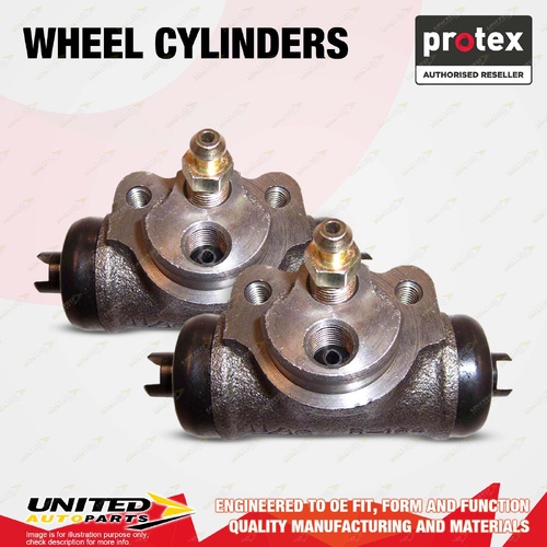 2x Rear Protex Wheel Cylinders for Mitsubishi Cordia AA 1.6L 1.8L 1983-1984