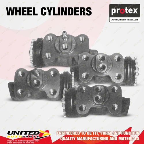 4x Front Protex Wheel Cylinders for Mazda T2000 T2600 T3000 T3500 Parkway