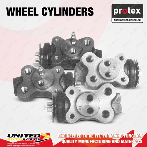 4x Front Protex Wheel Cylinders for Mazda T4100 WE14T 4.1L ZB 1984-1990