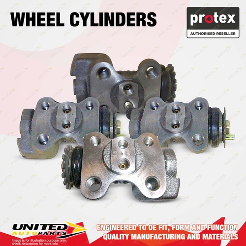 4x Rear Protex Wheel Cylinders for Mazda T4100 WE14T 4.1L ZB 1984-1990
