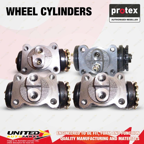 4x Rear Protex Wheel Cylinders for Isuzu NKR57 3.3L 4BC2 1984-1989