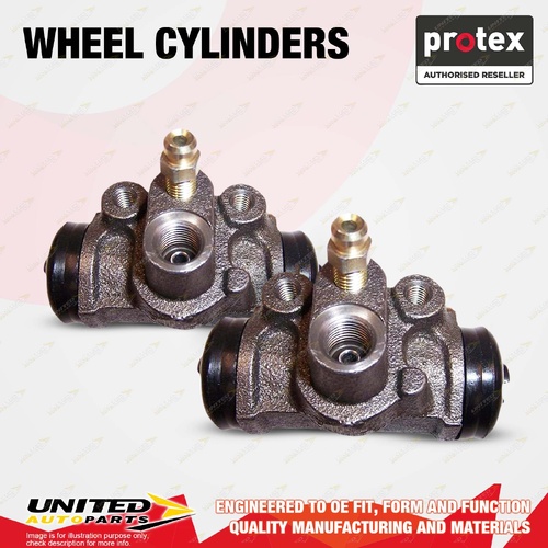 2x Rear Protex Wheel Cylinders for Ford Laser KE Meteor GC 1.3L 1.6L 1986-1990