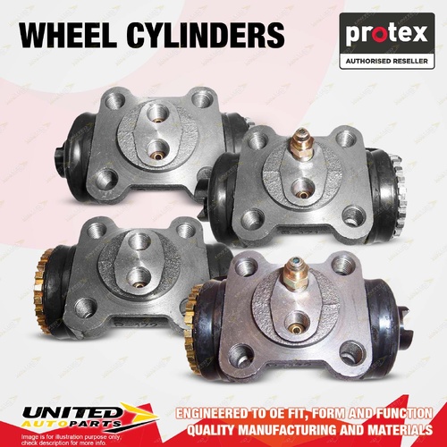 4x Rear Protex Wheel Cylinders for Toyota Coaster HZB50 Dyna 200 BU142 BU212