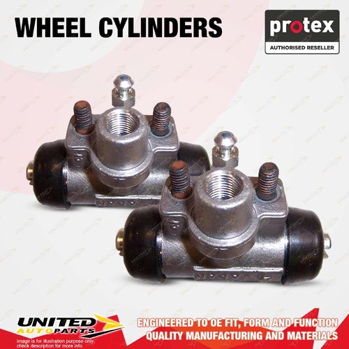 2x Rear Protex Wheel Cylinders for Subaru Sherpa KM3 NK3 0.7L EK42 1982-1989