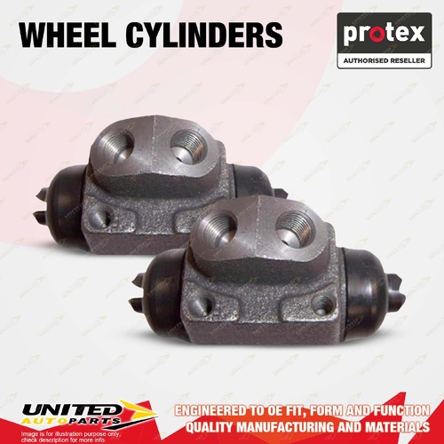 2x Rear Protex Wheel Cylinders for Ford Escort MK2 1.6L I4 8V 1975-1981