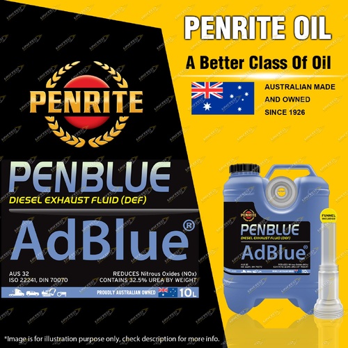 Penrite Penblue Adblue DEF - Diesel Exhaust Fluid 10L ISO 22241 AUS 32
