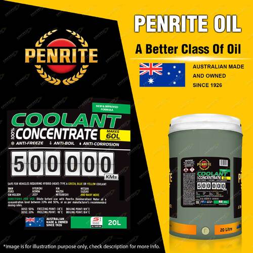 Penrite 500,000KM Green Coolant Concentrate Engine Coolant 20 Liter