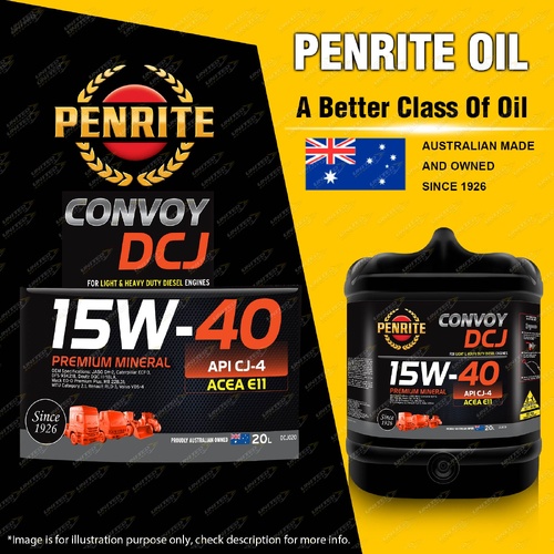 Penrite Premium Mineral Convoy DCJ SAE 15W-40 Engine Oil 20L for Diesel Vehicles