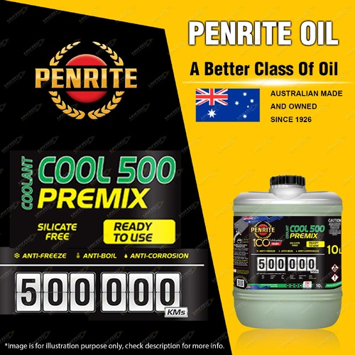 Penrite 500,000KM Green Coolant Premix Engine Coolant 10 Liter Silicate Free