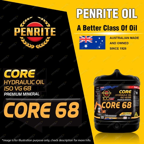 Penrite Core Hydraulic Oil ISO VG 68 Zinc Enhanced Hydraulic Oil 20L