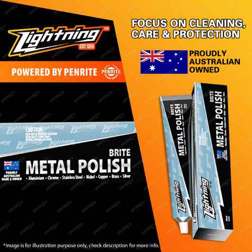 Penrite Lightning Brite Metal Polish 90ml Cream Metal Cleaner and Polish