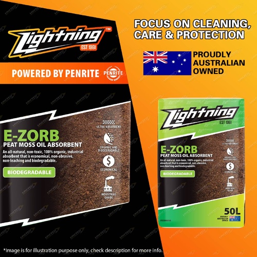 Lightning E-Zorb 50L Non-toxic 100% Organic Industrial Peat Moss Oil Absorbent